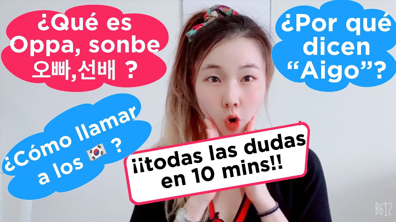 ¿Qué es oppa? ¿Qué es onni? ¡Clase de coreano 10 mins!