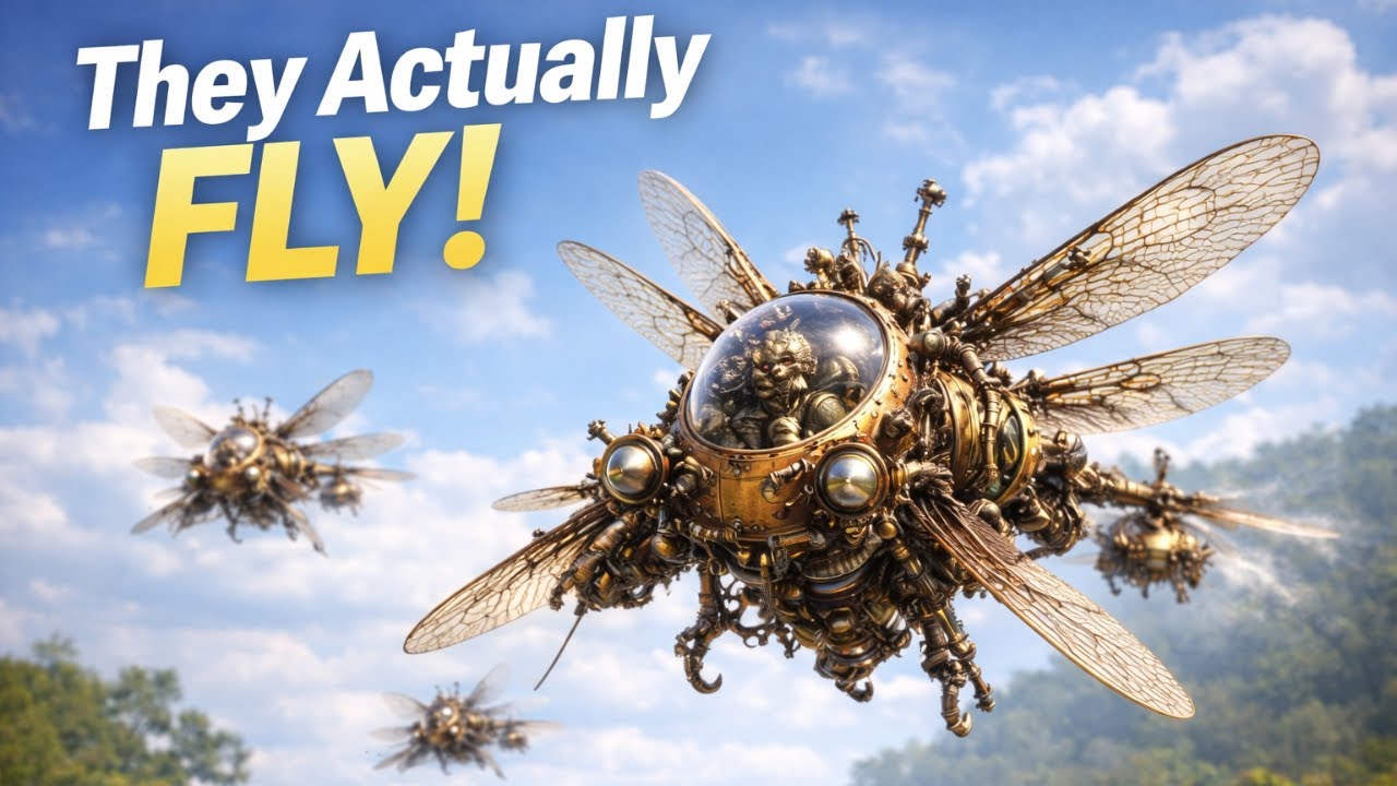 Clockwork Insects That Fly 🏳️‍⚧️✨| Surreal Miniature World