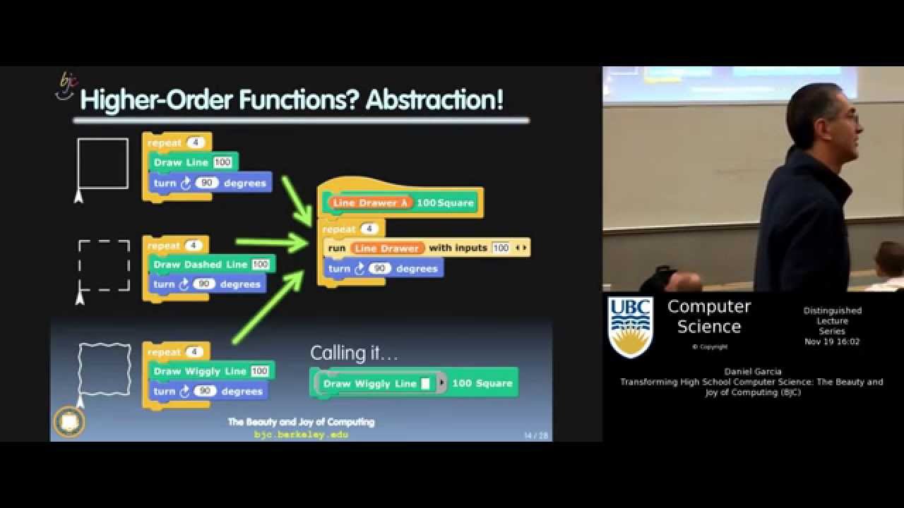 Daniel Garcia - Transforming High School Computer Science: The Beauty and Joy of Computing (BJC)