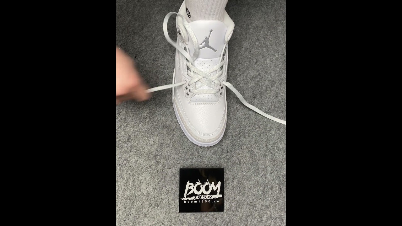 How to lace sneaker.Jordan 3 Retro Pure Money (2025) #sneakers #sneakerheads