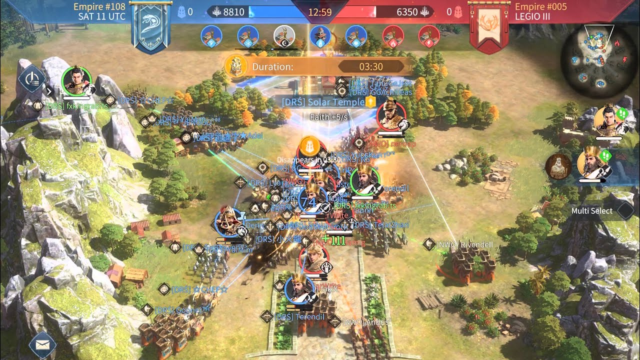 Battle of Dawn S005 VS S108 - Age of Empires Mobile