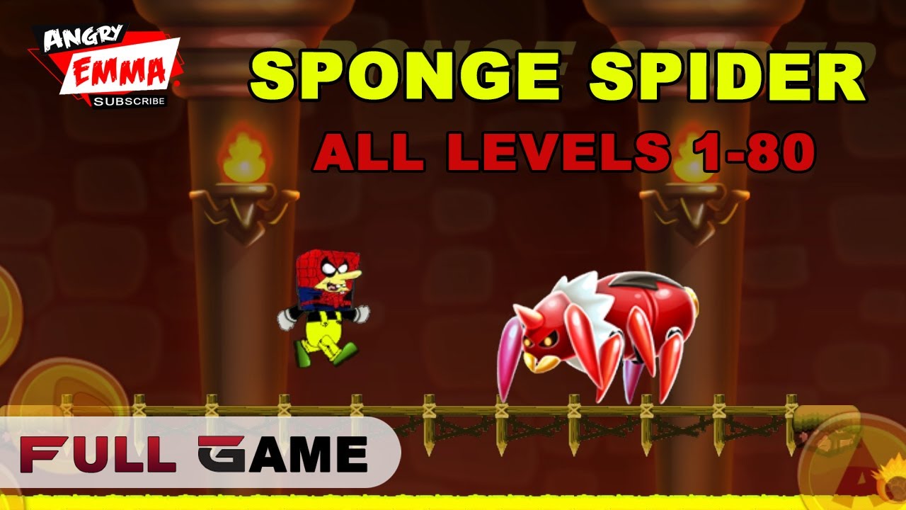 Sponge Spider - FULL GAME (ALL Levels 1-80) Android Gameplay
