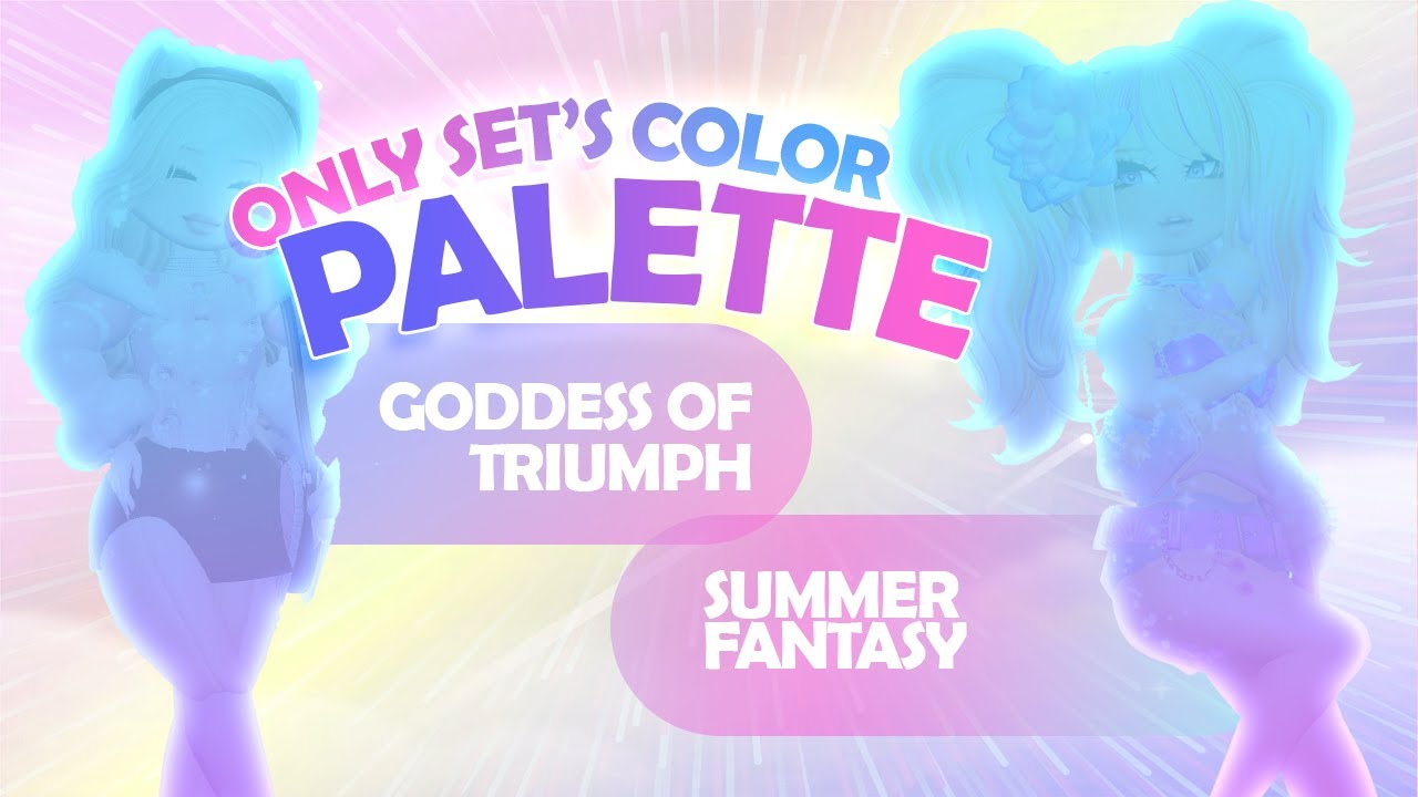Making OUTFITS With Only SET'S COLOR PALETTES In Royale High..