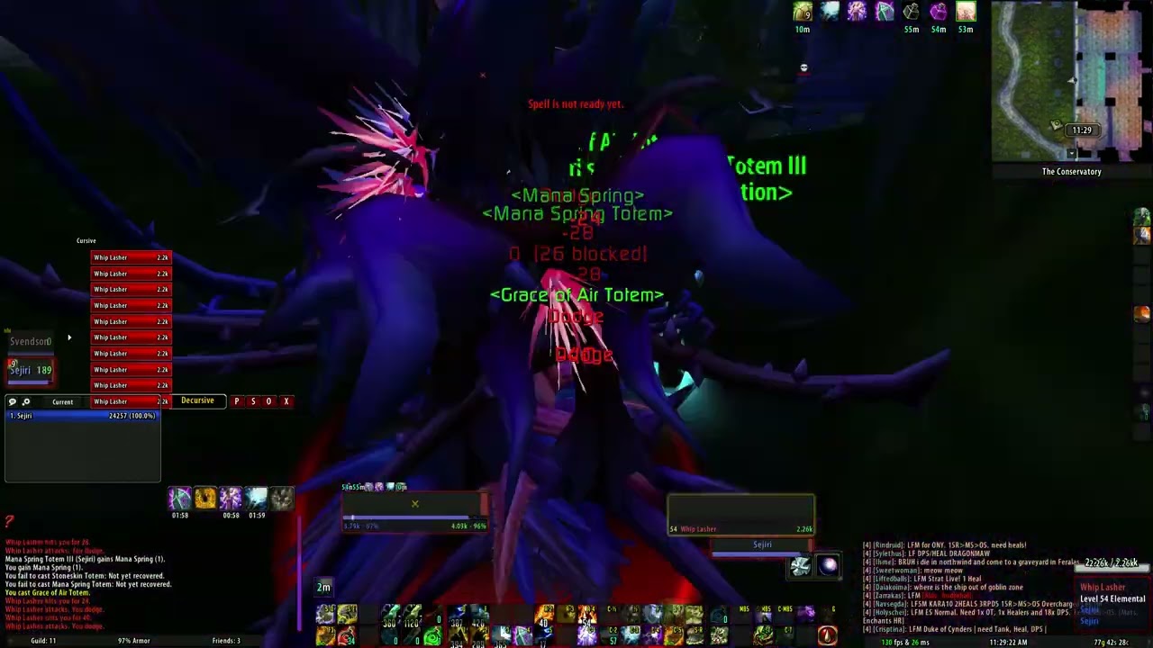 Turtle Wow - LVL 54-60 solo XP/farm as shaman in DM:E