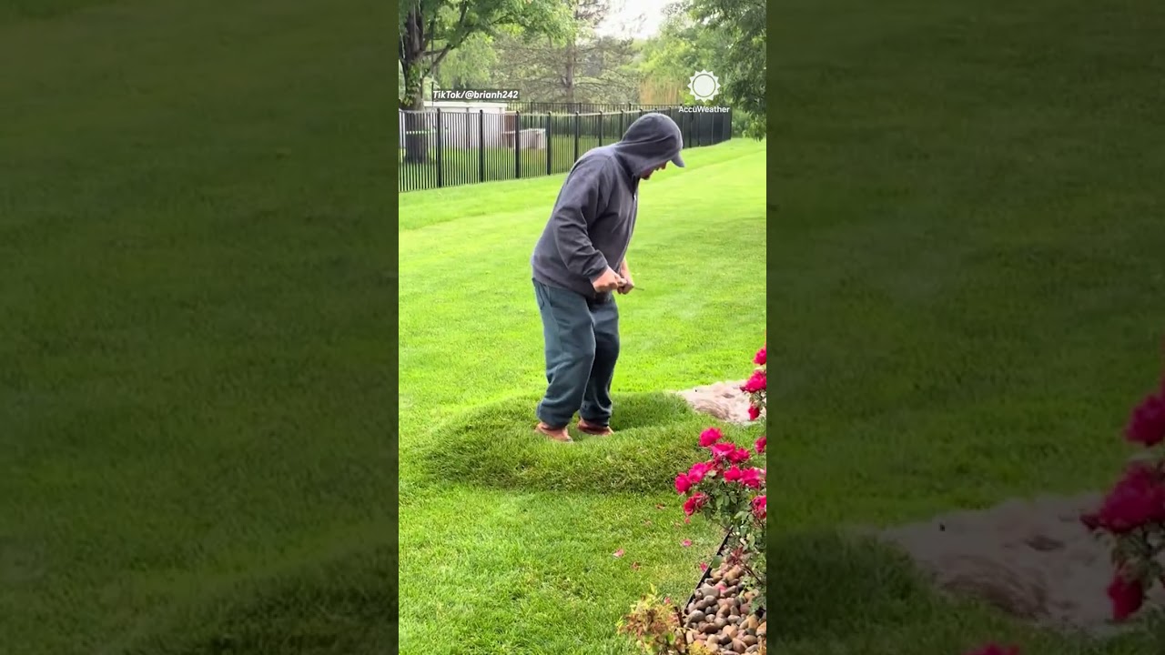Man Breaks Lawn 