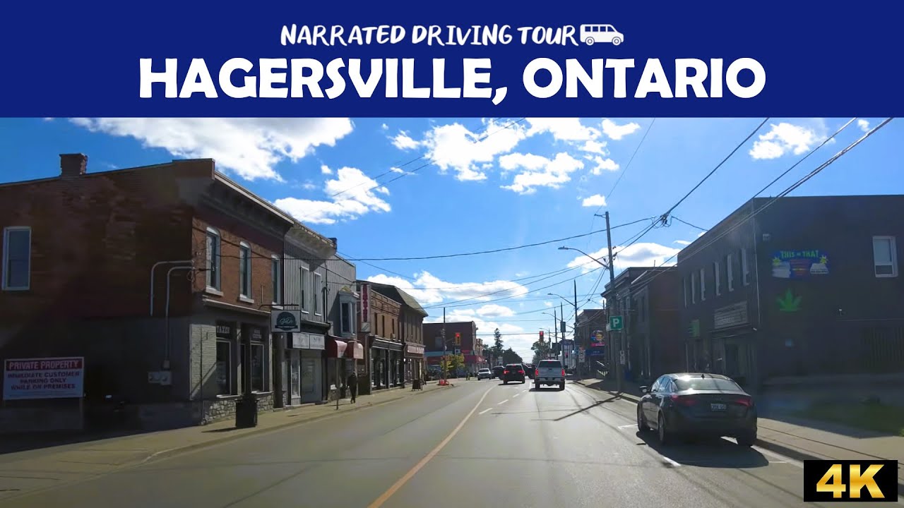 🚗 4K Drive Through Hagersville, Ontario 🇨🇦 | Small Town Vibes & Scenic Streets 🌳🏘️