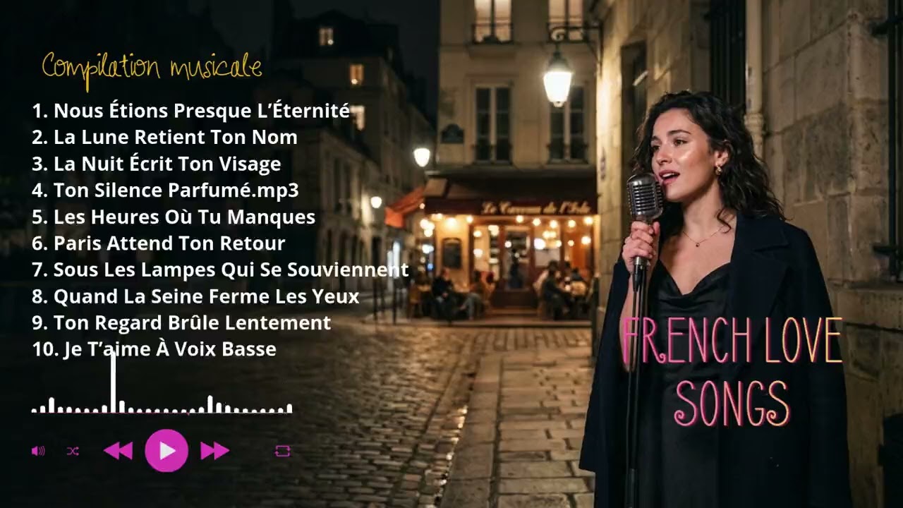 Paris Night Music 🌙 Romantic French Love Songs for Calm Evenings