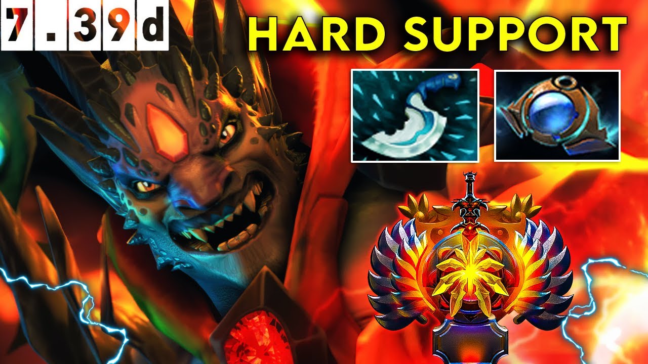 Lion Immortal Hard Support Insane support - Dota 2 Patch 7.39d Pro Pub Gameplay