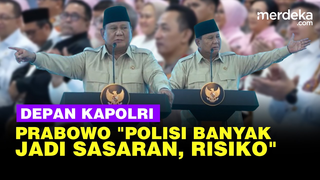 Prabowo Depan Kapolri: Dulu TNI Selalu Diserang, Polisi Juga Jadi Sasaran