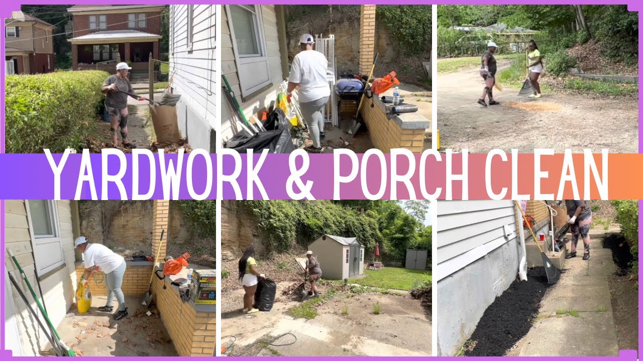 YARDWORK & PORCH CLEAN / ULTIMATE OUTDOOR CLEANING MOTIVATION / SHYVONNE MELANIE TV