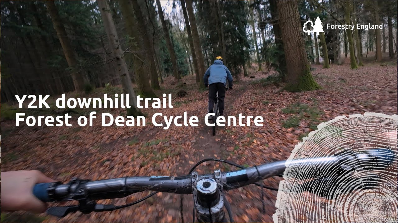 Y2K | black downhill mountain bike trail PoV | Forest of Dean cycle centre cycle