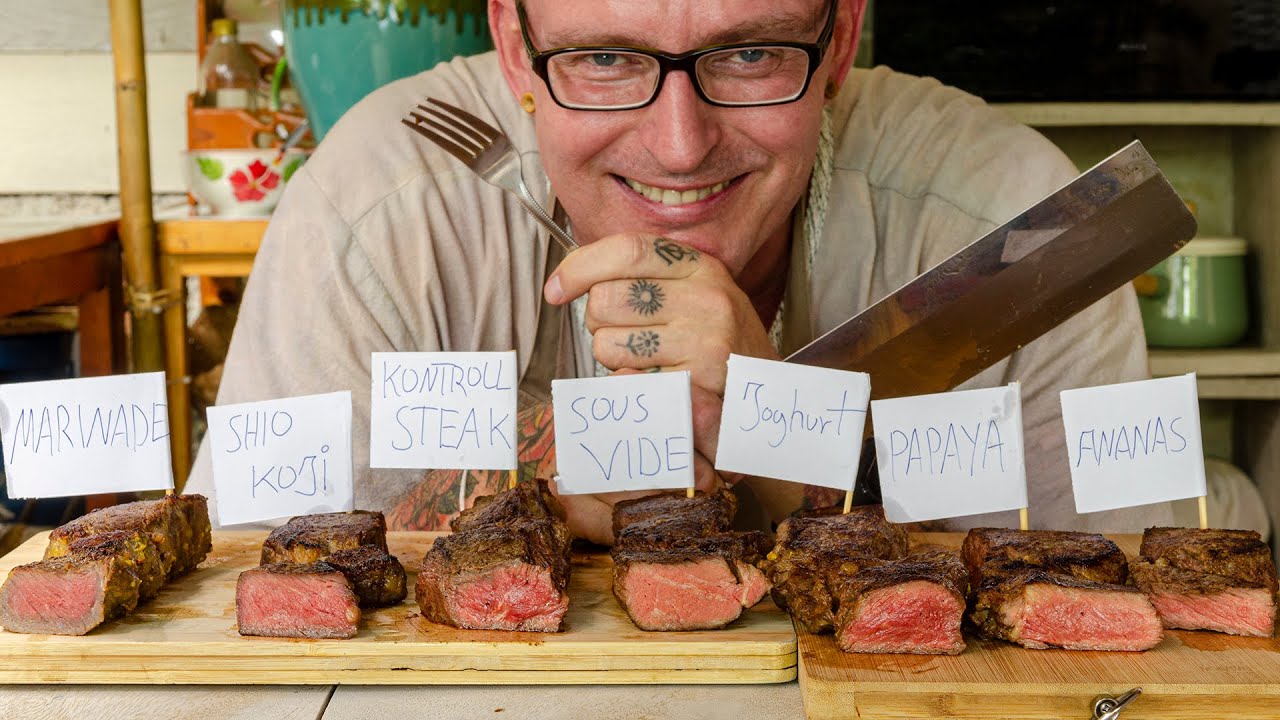 Steaks zart machen - Ich habe 6 Möglichkeiten ausprobiert