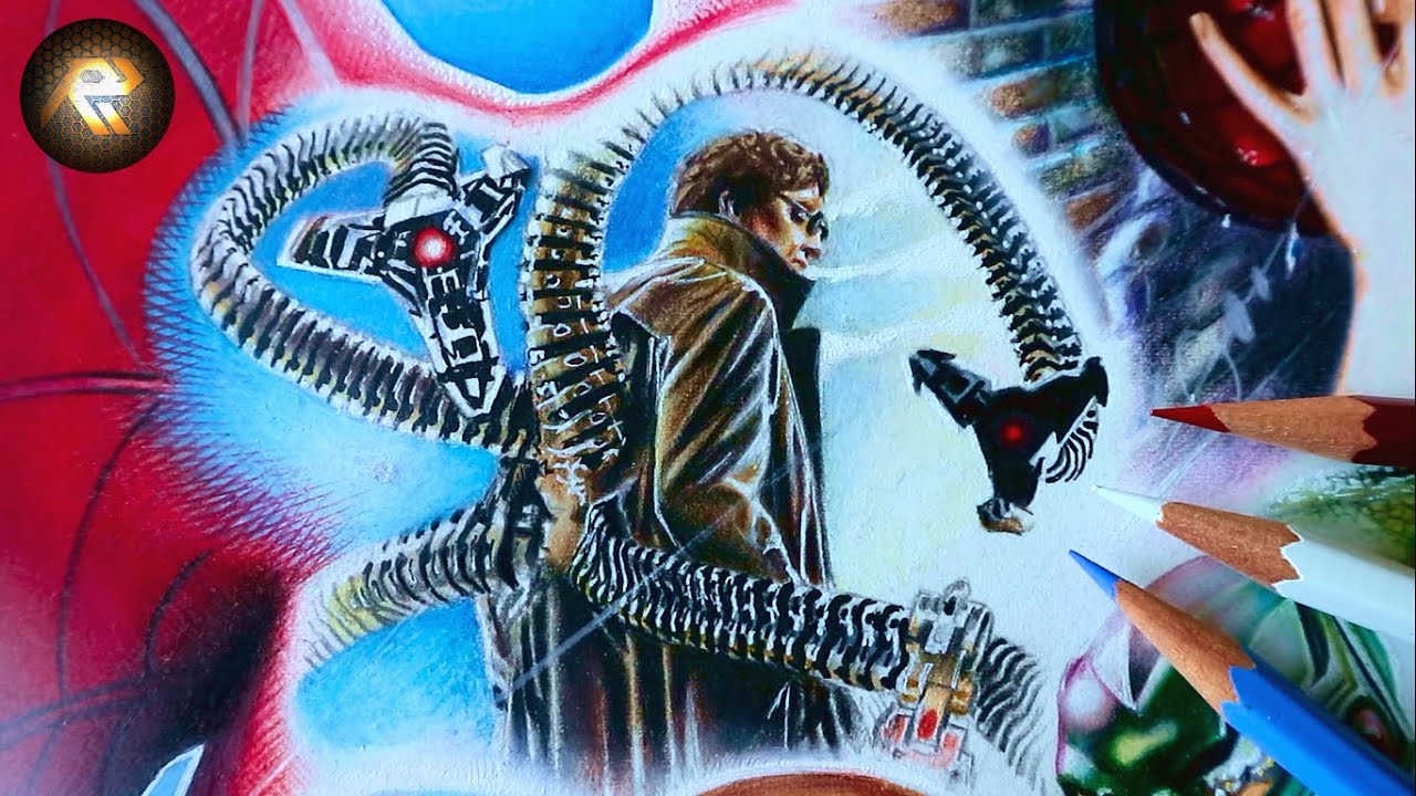 Drawing Spiderman Movies Poster - Part 2 | Doctor Octopus