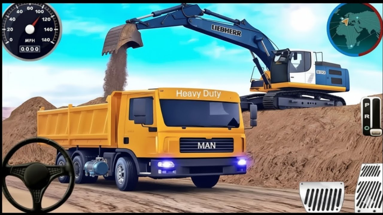 City Road Construction Simulator 3DHeavy Excavator & Truck - Android Gameplay