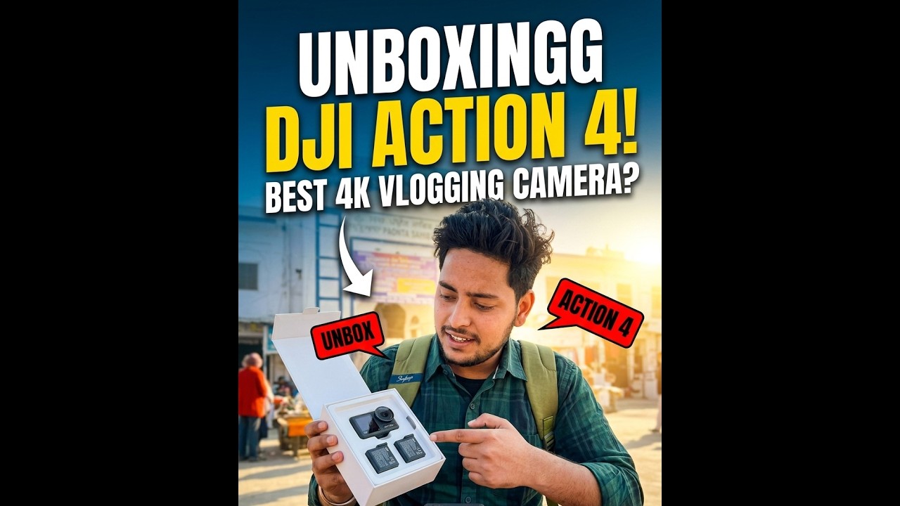 DJI osmo action 4 camera unboxing video... 🤗