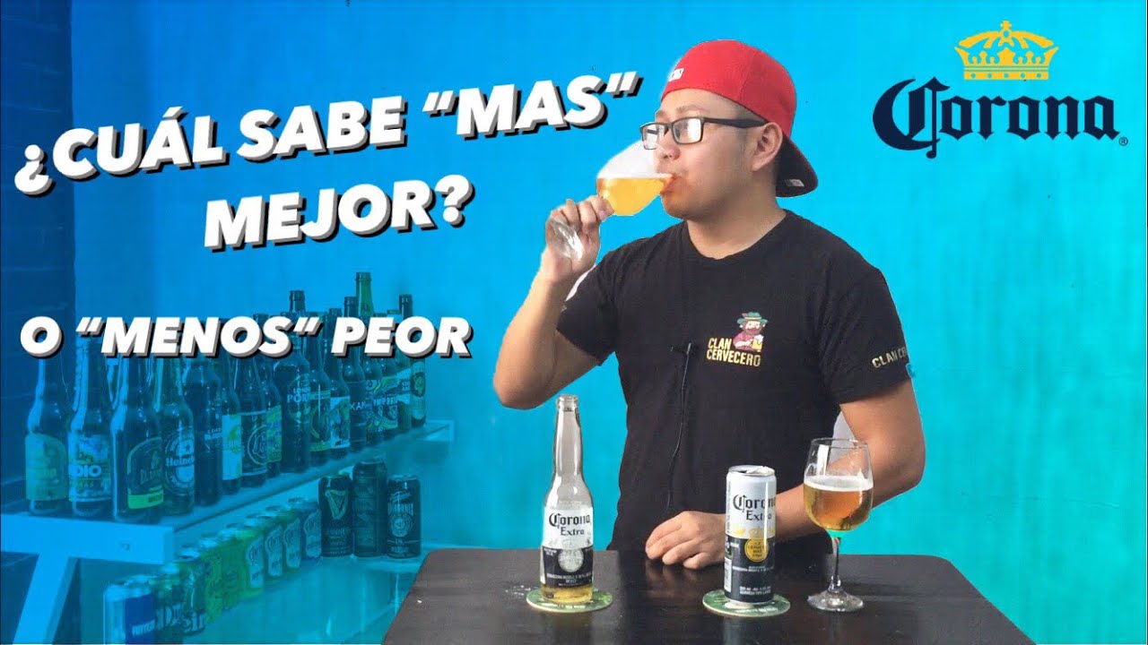 Probando Cerveza Corona LATA VS BOTELLA 😱