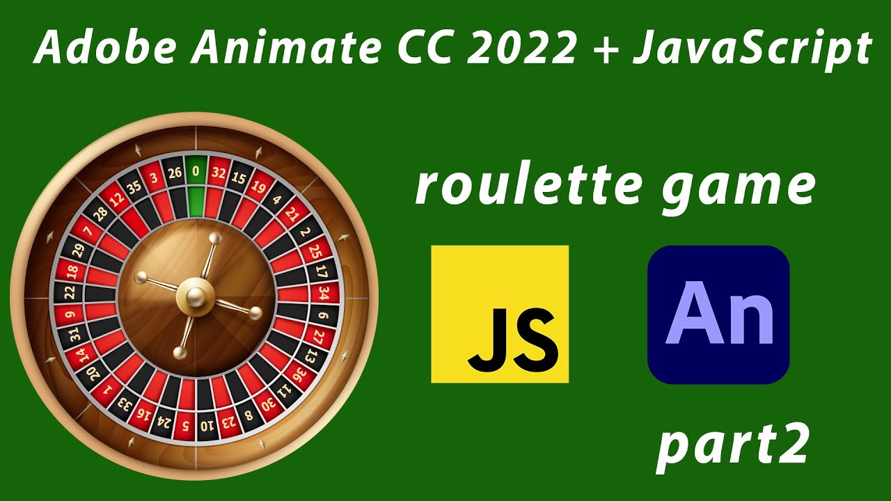 Adobe Animate CC 2023 - roulette game part2 - JavaScript in HTML5 canvas
