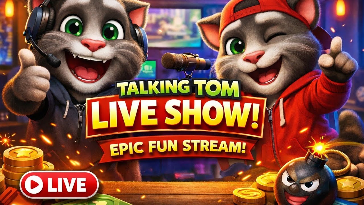 TALKING TOM TALKING talkingtom #talkingtom2 #trending #live #funnycat #satisfying #cartoon