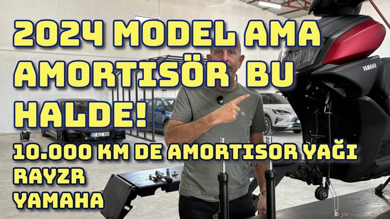 2024 Yamaha RayZR’nin 10 000 Km'de Amortisör Yağı Böyle Mi Olur