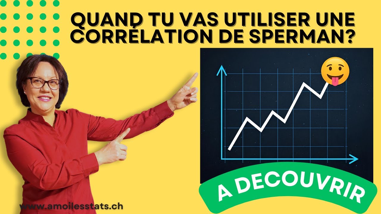 Quand tu vas utiliser une corrélation de Sperman?