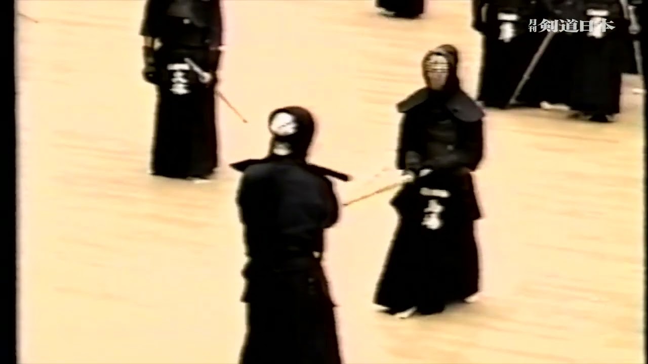 馬場欽司氏の稽古（1993年学連剣友大会より）