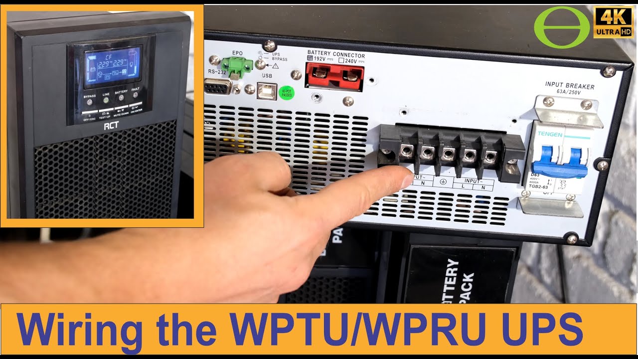 Wiring the Voltronic WinnerPro 6k/ 10k / Rectron - Mecer WPTU WPRU UPS - South Africa
