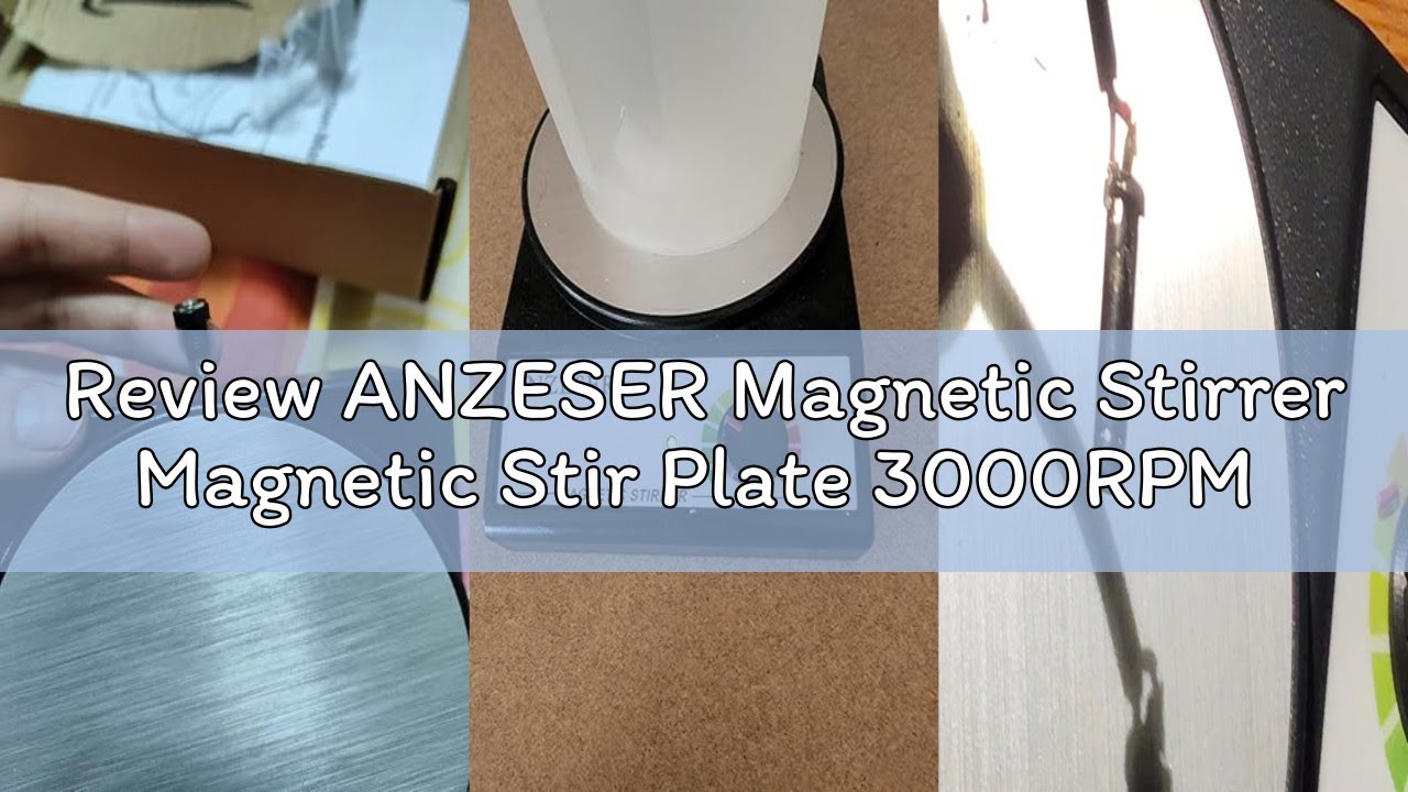 Review ANZESER Magnetic Stirrer Magnetic Stir Plate 3000RPM Lab Stirrers with Stir Bar Max Stirring