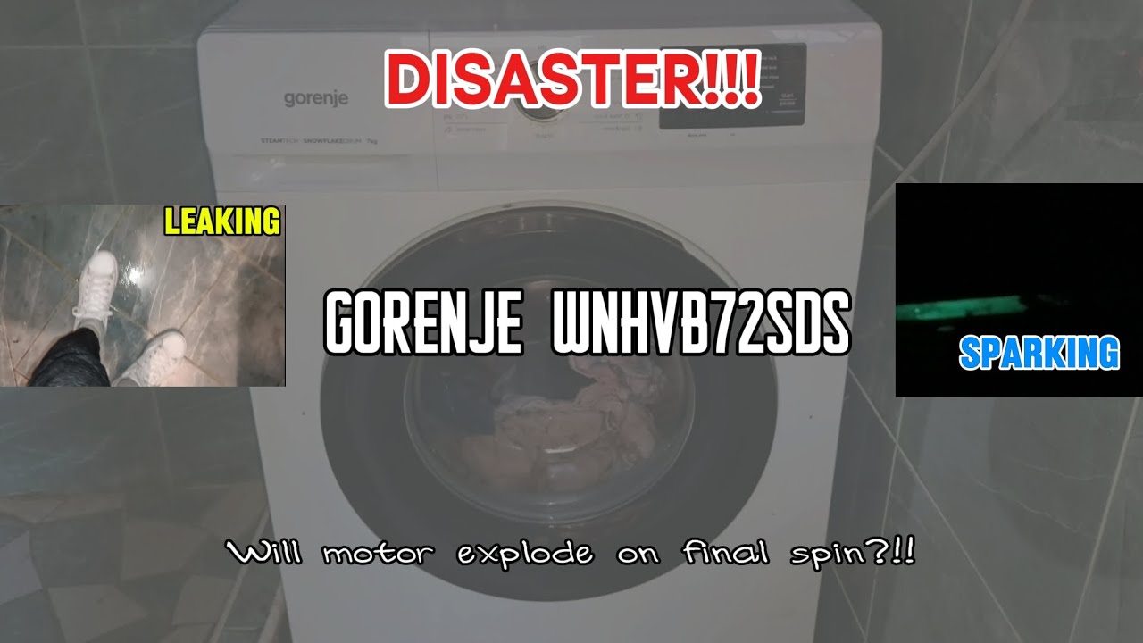 ABSOLUTE DISASTER!! - Leaky and sparky Gorenje - All Spins *unbalanced*