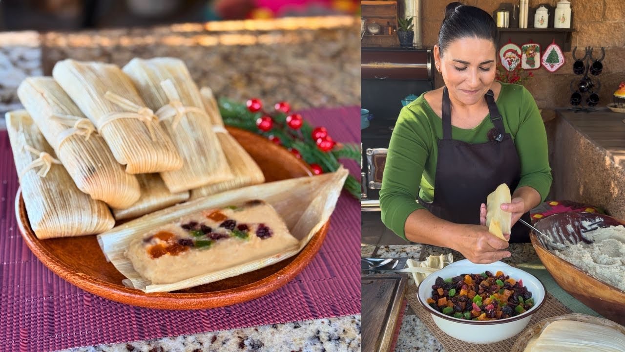 TAMALES DULCES DE FRUTA CRISTALIZADA - RECETA PARA NAVIDAD 🎄🤶🏻 | LA HERENCIA DE LAS VIUDAS