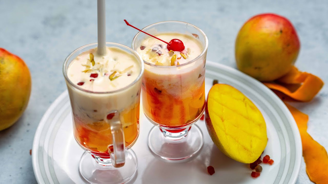 Mango Mastani Milkshake | Fresh & Tasty Mango Drink | Indian Mango Season Recipe