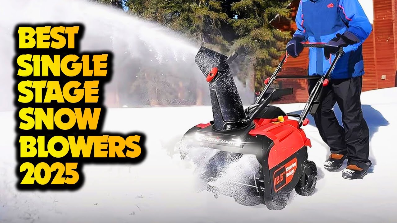 5 Best Single Stage Snow Blowers For CLEARING Snow