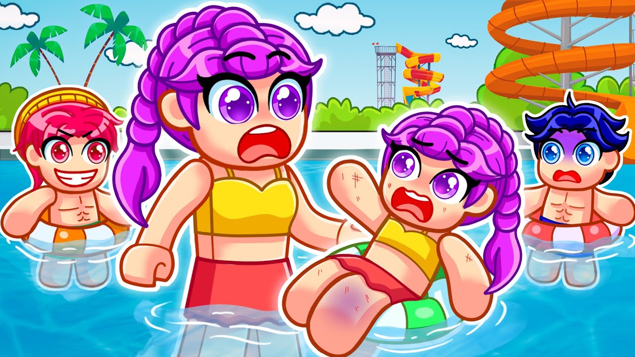 Baby RUMI Has BIG PROBLEM at the WATERPARK in Roblox! 😱🍼💦 | Kpop Demon Hunters