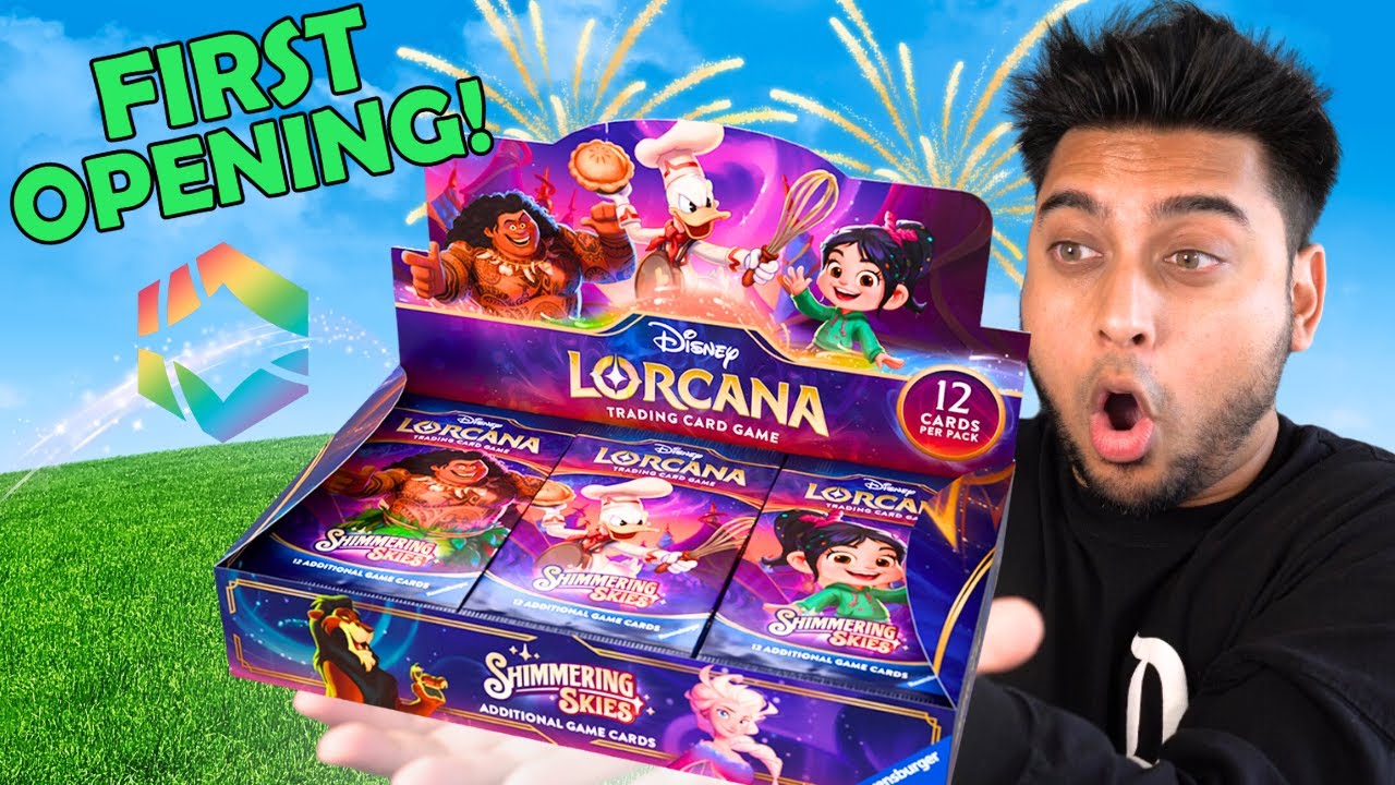 We Pulled HUGE in our Lorcana Shimmering Skies Booster Box Opening!