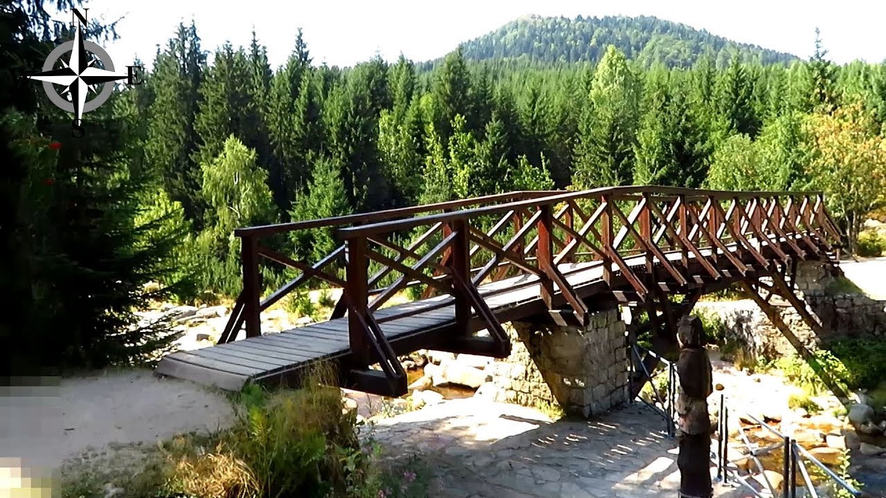 [HD] Most graniczny nad Izerą na granicy polsko-czeskiej w Górach Izerskich