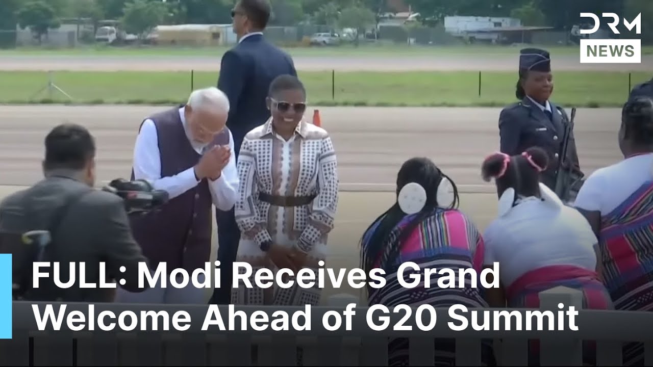 HISTORIC WELCOME: India's PM Modi Receives Grand Welcome Ahead of G20 Summit in South Africa | AC1B