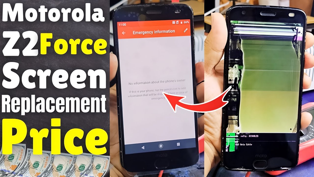 Motorola Z2 Force Screen Replacement ! Moto Z2 Force Lcd Change ! Z2 Force Display Replacement Price