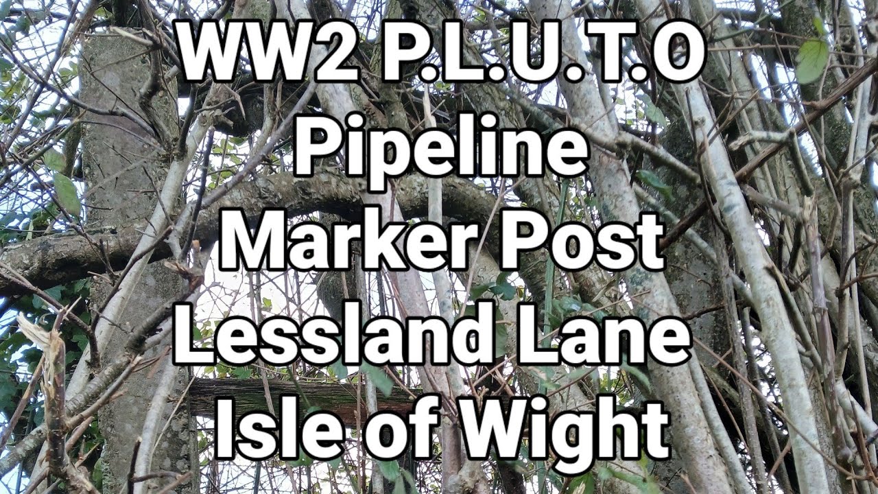 📽  WW2 P.L.U.T.O Pipeline Marker Post - Lessland Lane - Isle of Wight