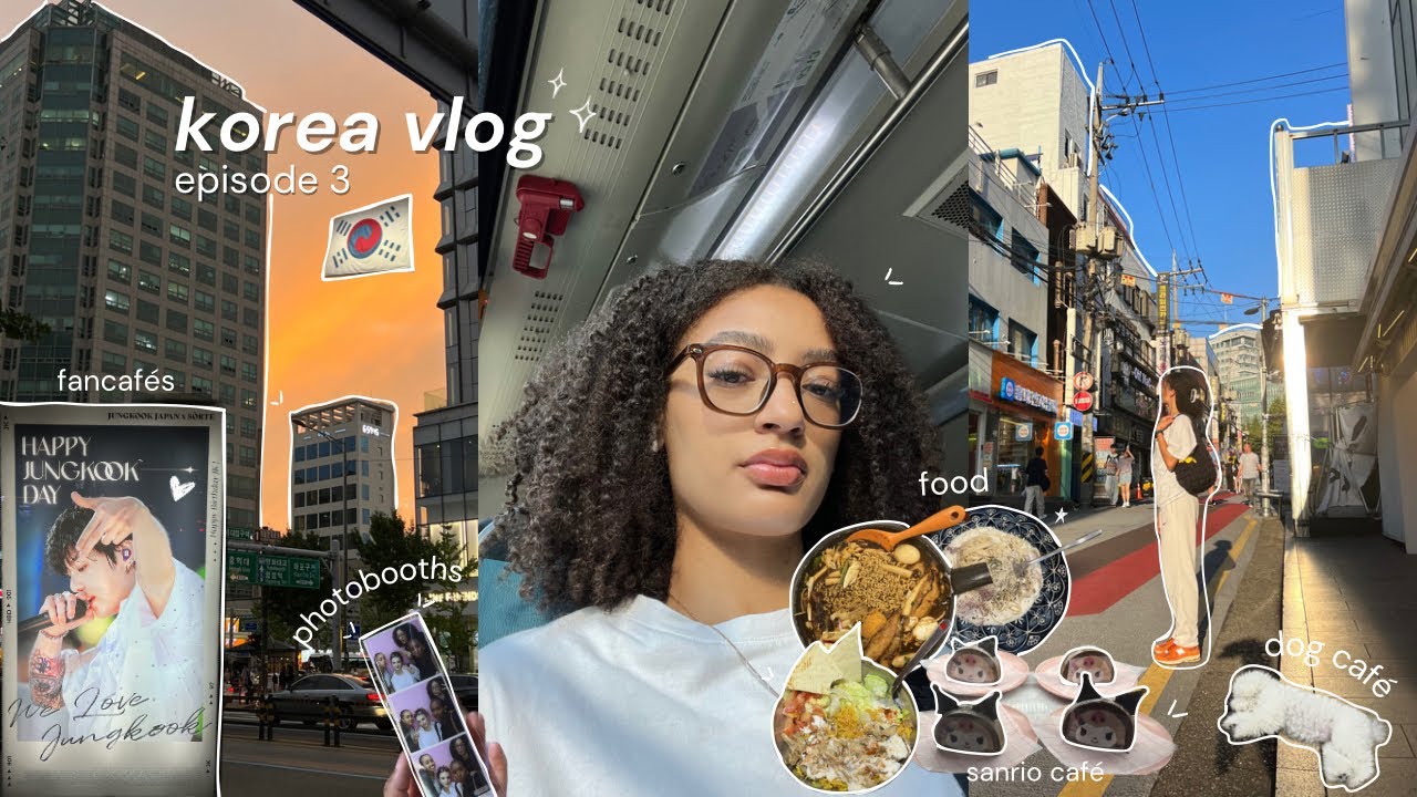 KOREA VLOG☕️: bukchon hanok village, dogcafé, new airbnb, pop-up store, fancafé & more