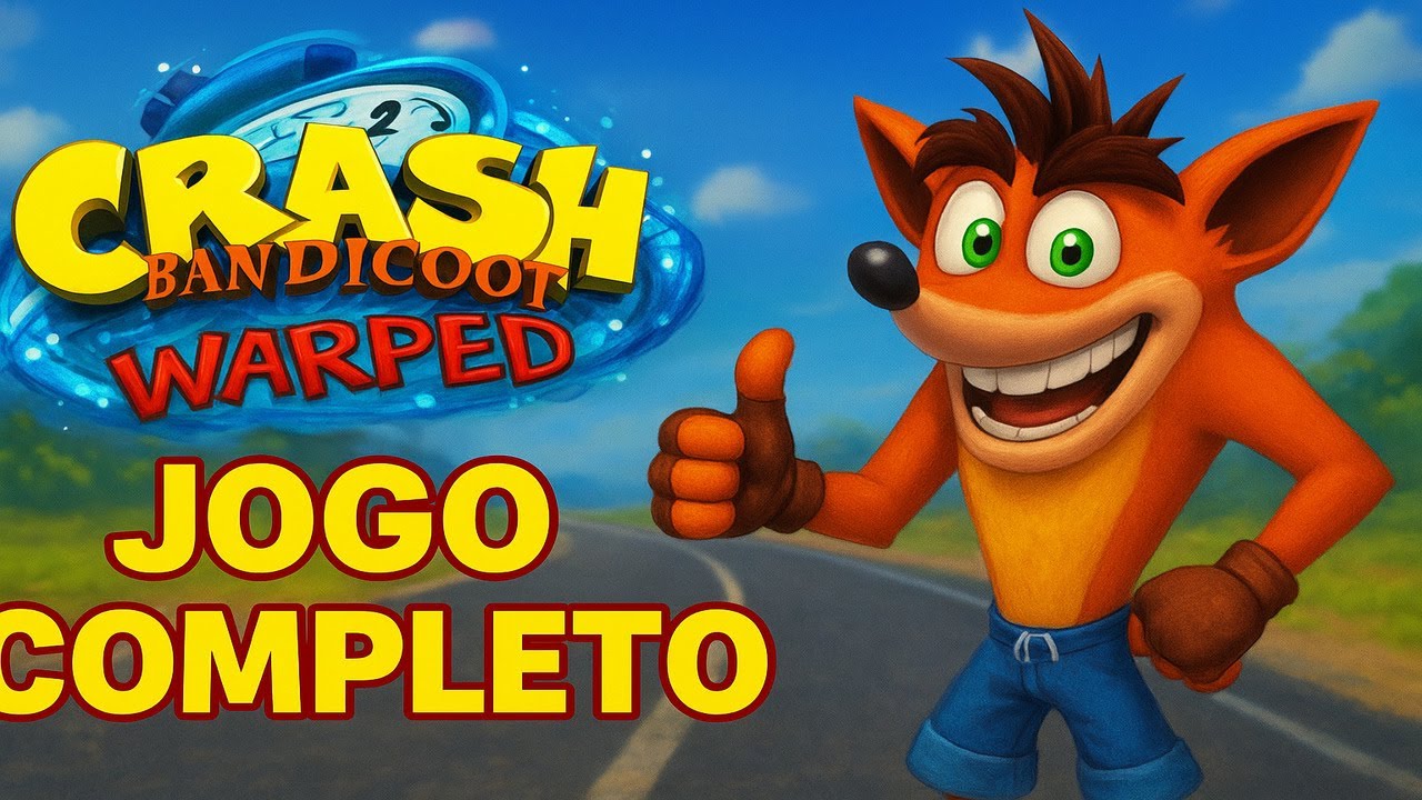 Crash Bandicoot 3: Warped jogo completo