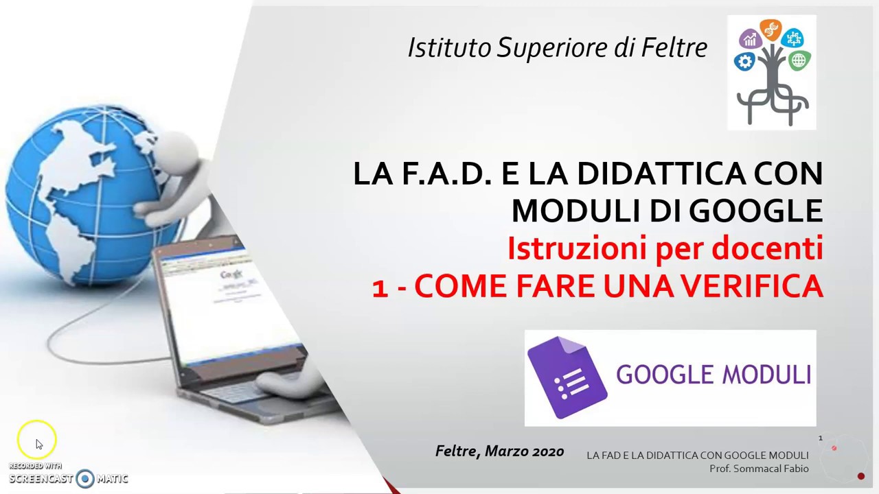 1 - FAD e MODULI DI GOOGLE - Come fare una verifica