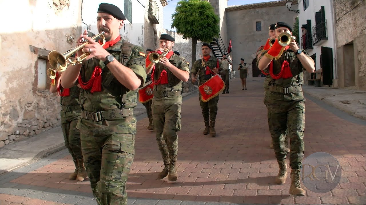 Diana floreada por calles y plazas en las IV jornadas de los Tercios. Huélamo 27 de agosto de 2023.