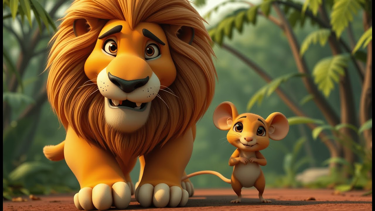 Lav i miš 🦁🐭 | Najljepše basne za djecu ✨ Poučna priča o prijateljstvu ❤️