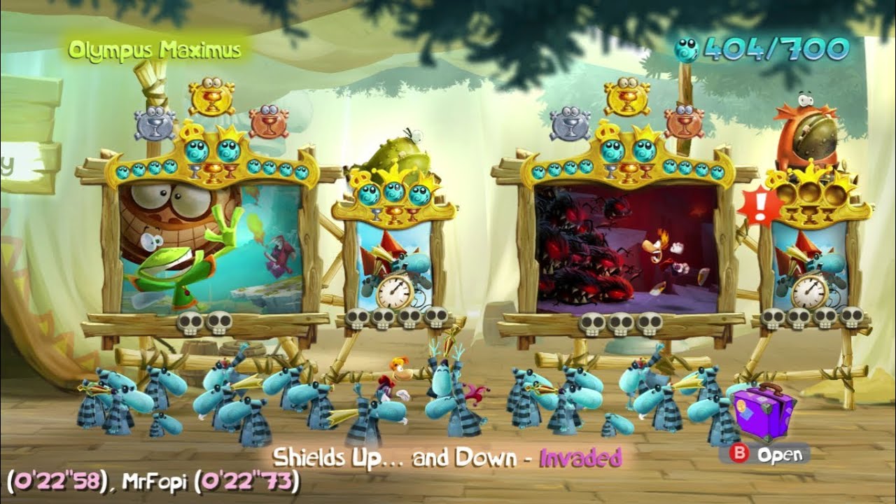 Walkthrough: Rayman Legends 100% - Shields Up... and Down - Invaded