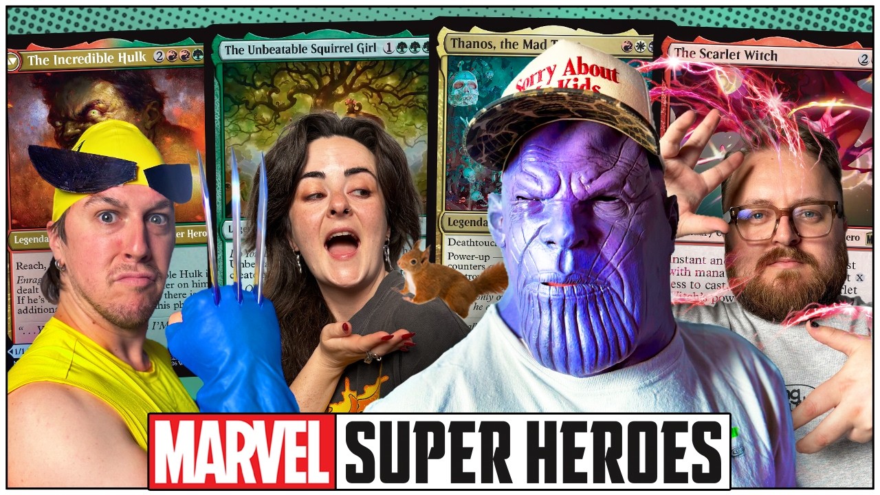 МЫ СЫГРАЛИ САМЫМИ БЫСТРЫМИ КОМАНДИРАМИ MARVEL!! &ndash; Девушка-белка против Халка против Таноса против...