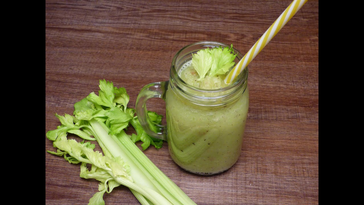 Marvelous DIY detox celery apple kiwi cocktail recipe by foodCAST