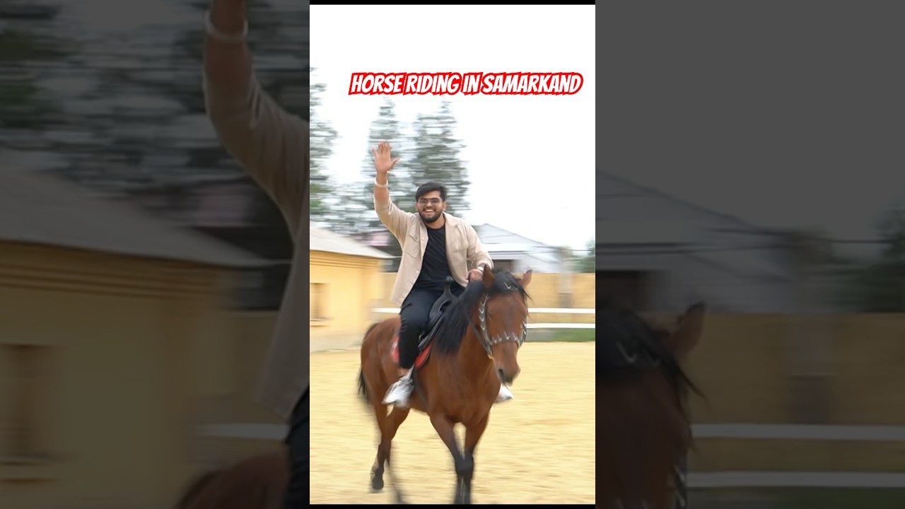 Horse Riding 🏇 #horseriding #minivlog #travel #medicalstudentlife #samarkandstatemedicaluniversity