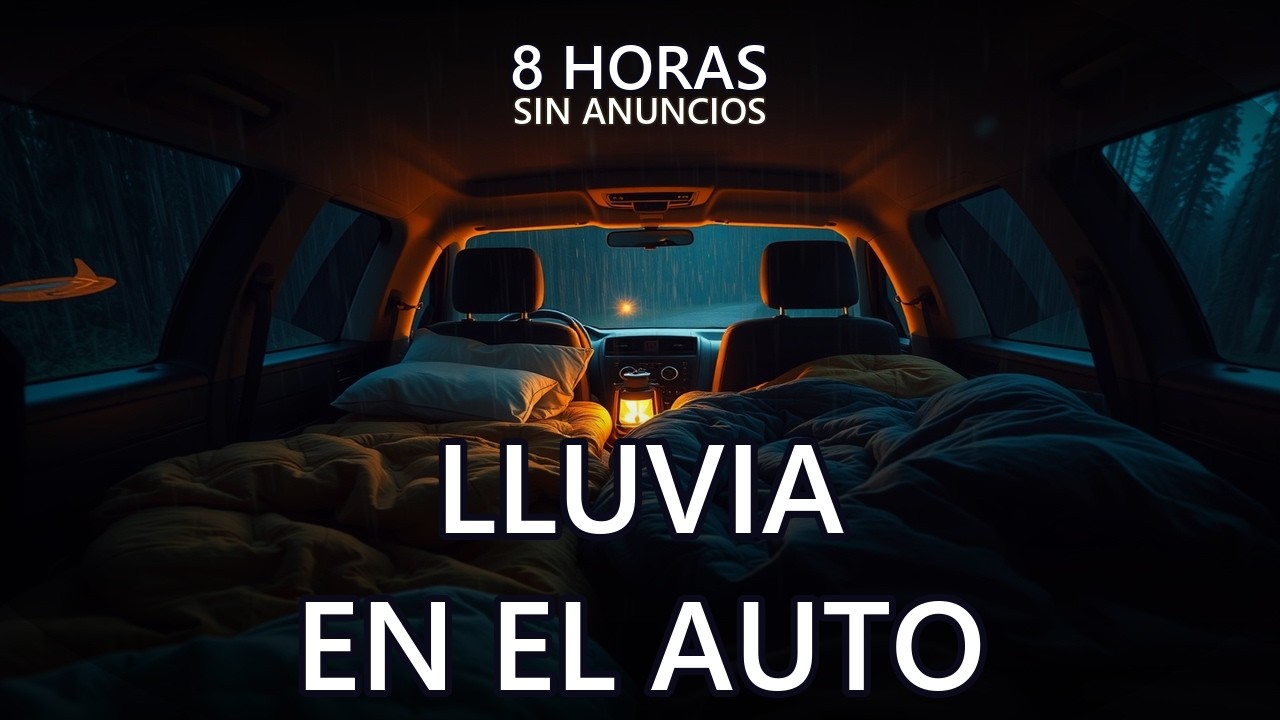 Lluvia en el Auto para Dormir Sin Anuncios   8 Horas Lluvia en Techo de Auto