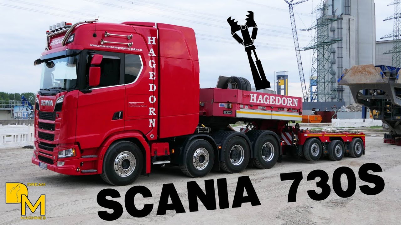SCANIA 730S Schwertransport HAGEDORN Abbruch 🚧🇩🇪  LIEBHERR LR 1600/2 Raupenkran ⚠️ 600 Tonnen