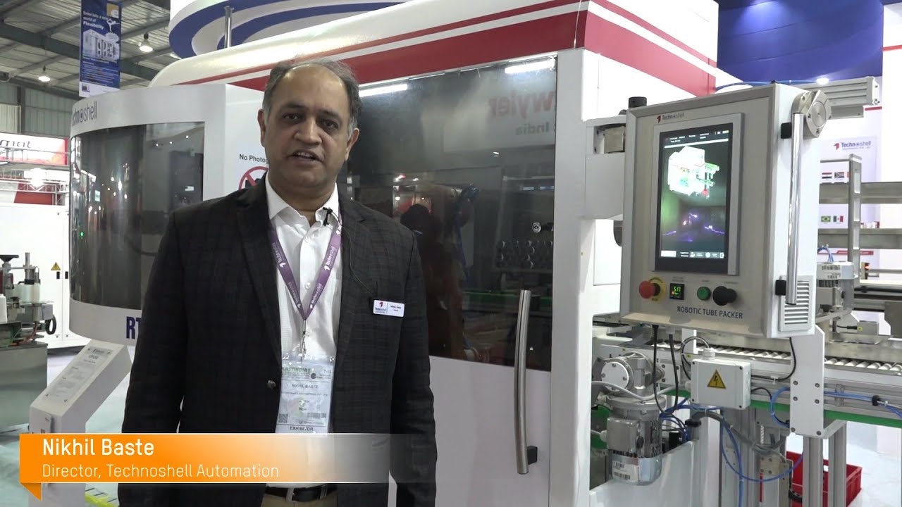 Automated by B&R - Technoshell Pro Hot foil stamping @ PLASTINDIA 2018