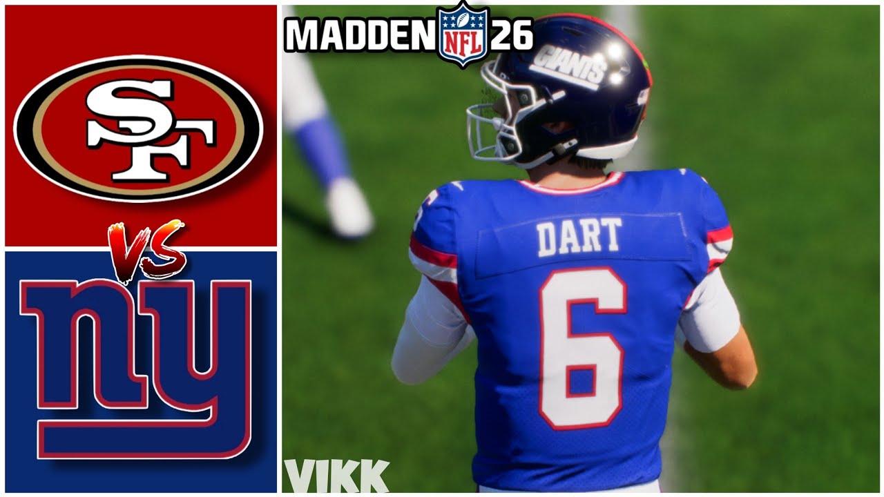 49ers vs Giants Week 9 Simulation (Madden 26)